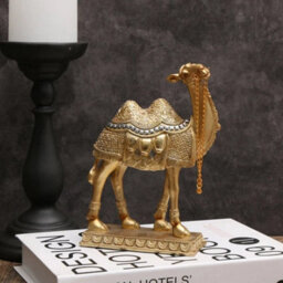 Classic Light Luxury Art Camel Statue Indoor Decorative Item Ornament Home Decorclassic Light Luxury Art Camel Statue Indoor Decor - thumbnail 3