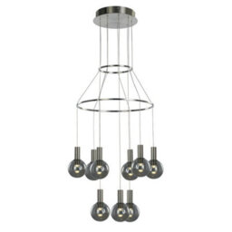 Luminosa Lighting Luminosa Modern Led Hanging Pendant Satin, Warm White 3000K 1890Lm Dimmable