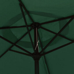 Berkfield Parasol Green 200X211 Cm Aluminium - thumbnail 4