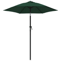 Berkfield Parasol Green 200X211 Cm Aluminium - thumbnail 1