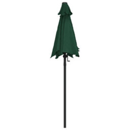 Berkfield Parasol Green 200X211 Cm Aluminium - thumbnail 3