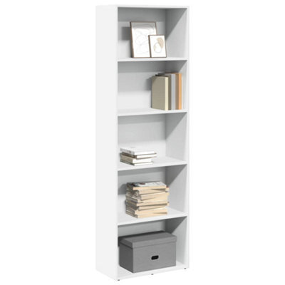Vidaxl Bookcase White 60X30X189 Cm Engineered Wood - image 1