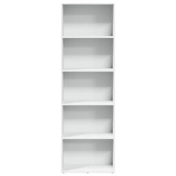 Vidaxl Bookcase White 60X30X189 Cm Engineered Wood - thumbnail 4