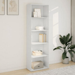 Vidaxl Bookcase White 60X30X189 Cm Engineered Wood - thumbnail 3