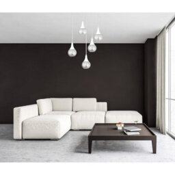 Luminosa Lighting Luminosa Lacrima Cluster Pendant Ceiling Light White Transparent Glass Shade 5X E27 - thumbnail 3