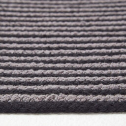 Homescapes Grey And Black Handmade Woven Spiral Braided Rug, 120 Cm Round - thumbnail 4