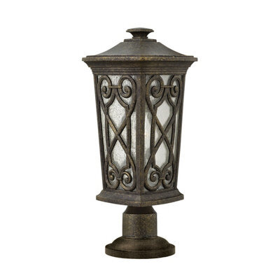 Outdoor Ip44 1-Bulb Autumn Led Pedestal Light For Gardens And Patios
