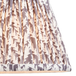 Loops Set Of 2 Elegant Handcrafted 20Cm Tapered Cylinder Lamp Shades In Pearl Grey Fabric - thumbnail 2