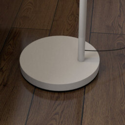 Wyld Haus Moneel Metal Grey Adjustable Floor Lamp With Rotating Cream Shade Led Bulb - thumbnail 9