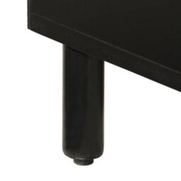 Berkfield Bathroom Cabinet Black 38X33X160 Cm Solid Wood Mango - thumbnail 9