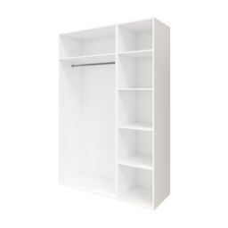 GoodHome Atomia Freestanding Matt White Chipboard Mirrored Triple Wardrobe (H)2250mm (W)1000mm (D)580mm - thumbnail 3