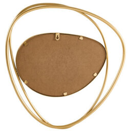 Beliani Wall Mirror Courcy 50 Cm 54 Cm Metal Gold - thumbnail 4