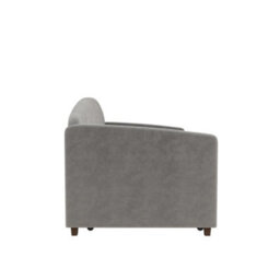 Dorel Home Aspen Daybed W Trundle Velvet Light Grey - thumbnail 3
