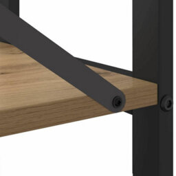 Berkfield Bookcase Artisan Oak 80 X 30 X 48.5 Cm Engineered Wood - thumbnail 9