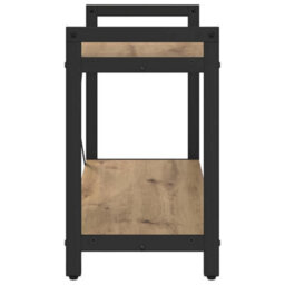 Berkfield Bookcase Artisan Oak 80 X 30 X 48.5 Cm Engineered Wood - thumbnail 6