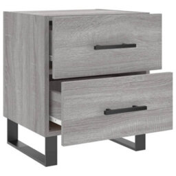 Berkfield Bedside Cabinet Grey Sonoma 40X35X47.5 Cm Engineered Wood - thumbnail 5