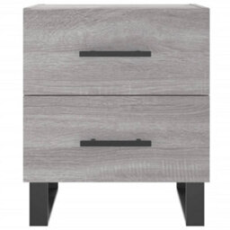 Berkfield Bedside Cabinet Grey Sonoma 40X35X47.5 Cm Engineered Wood - thumbnail 6
