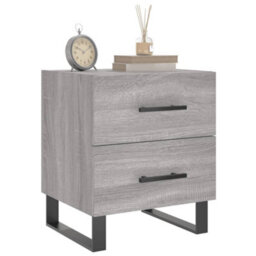 Berkfield Bedside Cabinet Grey Sonoma 40X35X47.5 Cm Engineered Wood - thumbnail 3