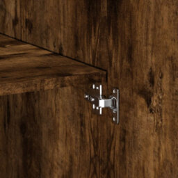 Berkfield Storage Cabinet Smoked Oak 80X42.5X225 Cm Engineered Wood - thumbnail 9