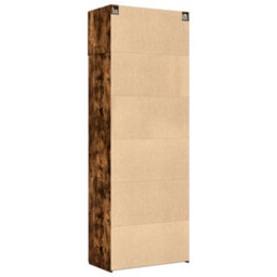 Berkfield Storage Cabinet Smoked Oak 80X42.5X225 Cm Engineered Wood - thumbnail 8