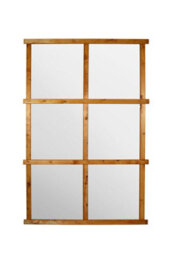 Mirroroutlet The Trellis Garden Mirror Large Wooden Wall Fence Or Leaner Mirror Scandinavian Spruce Wood180Cm X 119.5Cm - thumbnail 2