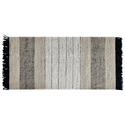 Beliani Rug Yazlik Beige 80 X 150 Cm Wool - image 1