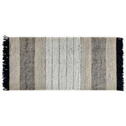 Beliani Rug Yazlik Beige 80 X 150 Cm Wool - thumbnail 1