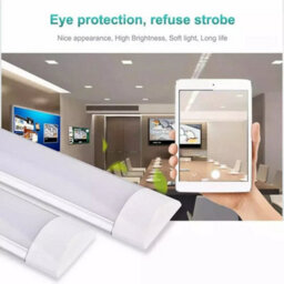 4Ft Led Ceiling Lamp Office Strip Lights Shop Garage Batten Tube Light 6500K - thumbnail 3