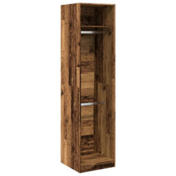 Berkfield Wardrobe Old Wood 50X50X200 Cm Engineered Wood - thumbnail 2