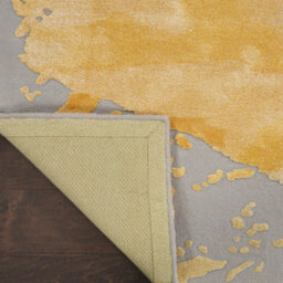 Grey Gold Handmade Wool Luxurious Modern Abstract Easy To Clean Living Room And Bedroom-114Cm X 175Cm - thumbnail 5