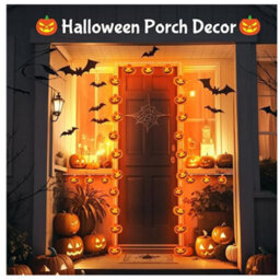 Halloween Pumpkin String Lights 3 Meter 20 Led Battery Operated With 6 Hour Timer For Outdoor And Indoor Fall Decorations - thumbnail 2