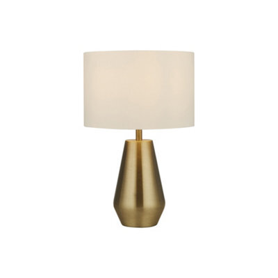 Lighting Collection Boston Antique Brass Base Pair Of Touch Table Lamps - image 1