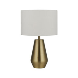 Lighting Collection Boston Antique Brass Base Pair Of Touch Table Lamps - thumbnail 2