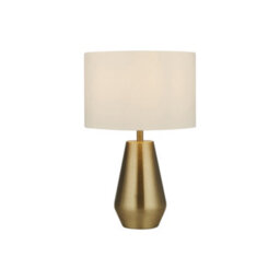 Lighting Collection Boston Antique Brass Base Pair Of Touch Table Lamps