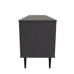 Fuji 2 Door 1 Drawer Wide Tv Unit In Graphite (Ready Assembled) - thumbnail 2