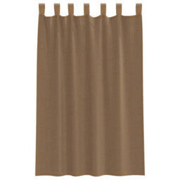 Berkfield Voile Curtains With Loops 2 Pcs Light Brown 140X175 Cm - thumbnail 4