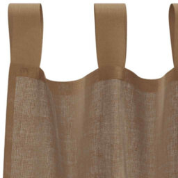 Berkfield Voile Curtains With Loops 2 Pcs Light Brown 140X175 Cm - thumbnail 5