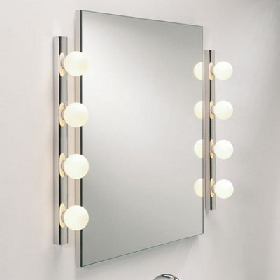 CGC Lighting Elena - Cgc Chrome 5 Light Hollywood Style Vanity Wall Light - image 1