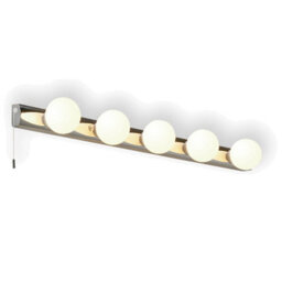 CGC Lighting Elena - Cgc Chrome 5 Light Hollywood Style Vanity Wall Light - thumbnail 3