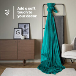 Livivo Luxury King Size Fleece Blanket With Velvet Finish  Ocean - thumbnail 5