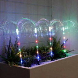 Leisurewize Solar Jellyfish Stake Lights (Pack Of 4) - thumbnail 1