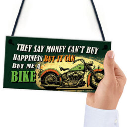 Red Ocean Retro Style Funny Motorcycle Sign - Novelty Motorbike Decor For Garage Man Cave - Funny Gift For Bikers, Riders - thumbnail 6