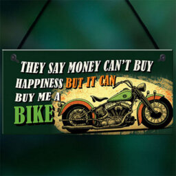 Red Ocean Retro Style Funny Motorcycle Sign - Novelty Motorbike Decor For Garage Man Cave - Funny Gift For Bikers, Riders - thumbnail 5