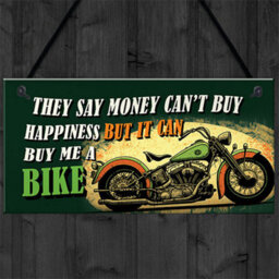 Red Ocean Retro Style Funny Motorcycle Sign - Novelty Motorbike Decor For Garage Man Cave - Funny Gift For Bikers, Riders - thumbnail 4