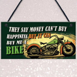 Red Ocean Retro Style Funny Motorcycle Sign - Novelty Motorbike Decor For Garage Man Cave - Funny Gift For Bikers, Riders - thumbnail 3