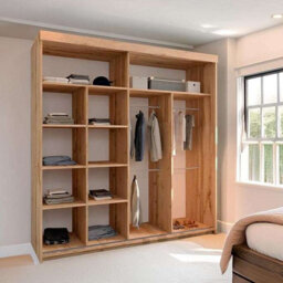Sliding Wardrobes 4 u LTD Sliding Wardrobes 4U Lezion Double Sliding Door Wardrobe In Oak Color -  203Cm - thumbnail 4