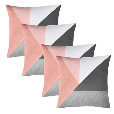 OHS 4 Pack Ralph Pinsonic Cushion Covers, Blush - 45 X 45Cm - image 1