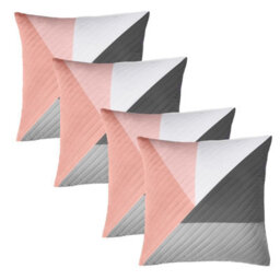 OHS 4 Pack Ralph Pinsonic Cushion Covers, Blush - 45 X 45Cm - thumbnail 1
