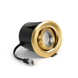 Brushed Gold 6W Led Downlight - 3K Warm White - Dimmable & Tilt Ip44 - Se Home