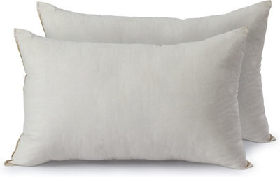 Nod Off Down Alternative Filling Bed Pillows 2 Pack Organic Cotton Cover Pillows For Neck And Shoulder Pain Hotel Quality - image 1